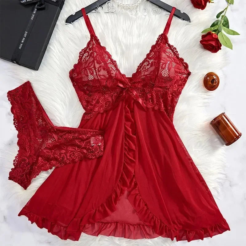 Tulle Suspenders Exquisite Women's Lingerie