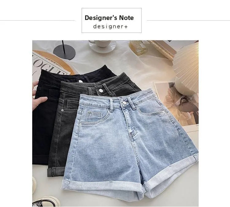High Waist Wide Leg ort Jeans