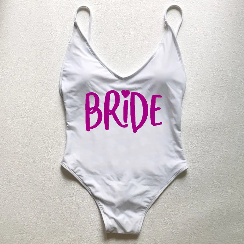 One Piece Sexy Padded Swimwear