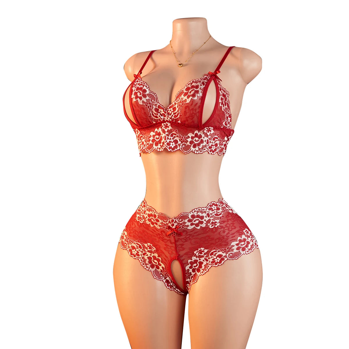 Lace Contrast Color Lingerie