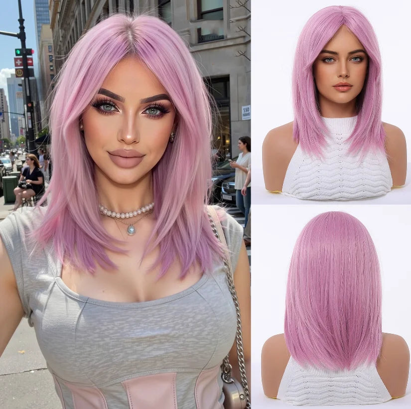 Glamora Short Straight Bob Hair Wigs