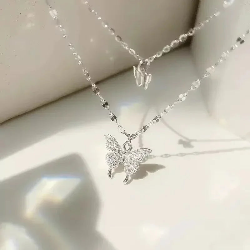 Gold Color Stainless Steel Water Drop Tassel Pendant