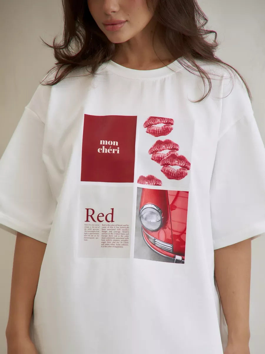 Street Retro Short-sleeved Top