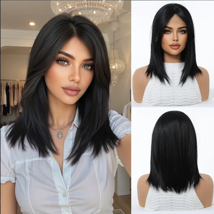 Glamora Short Straight Bob Hair Wigs