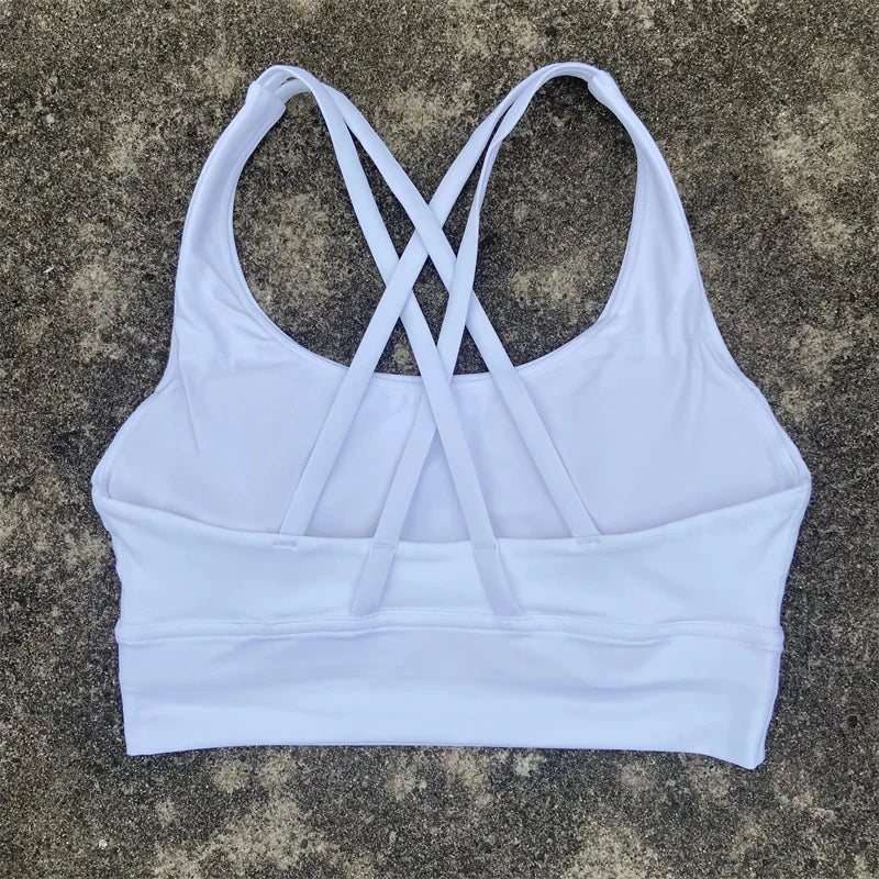 Solid Color Fitness Sport Bra