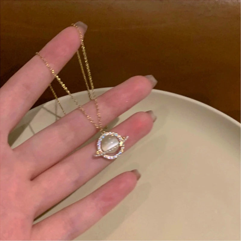 New Wine Red Cherry Gold Color Pendant