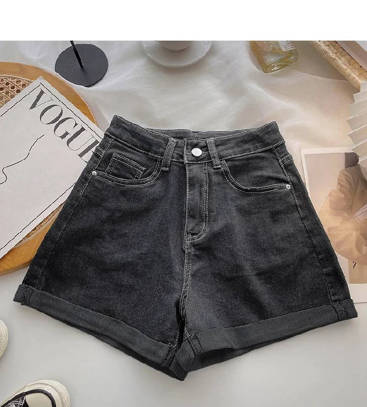 High Waist Wide Leg ort Jeans