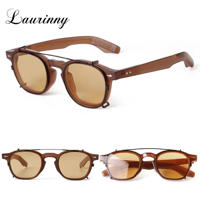 Vintage Rivet Steampunk Clip on Sunglasses