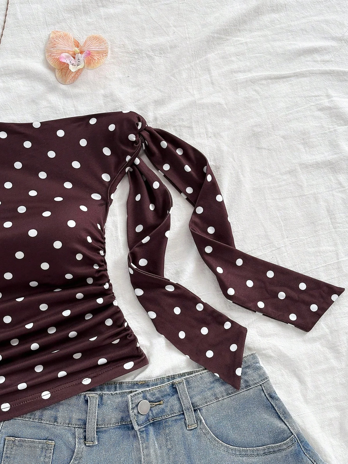Polka Dot Short Top