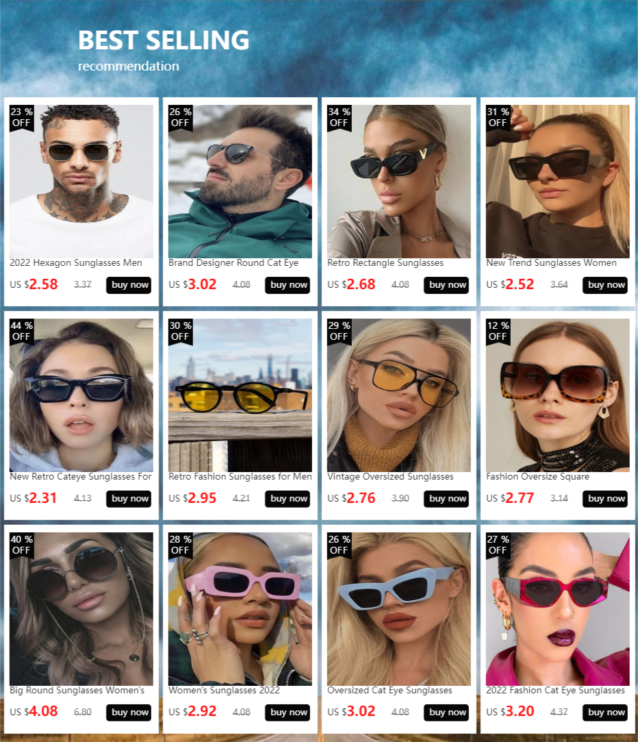 Retro Rectangle Sunglasses