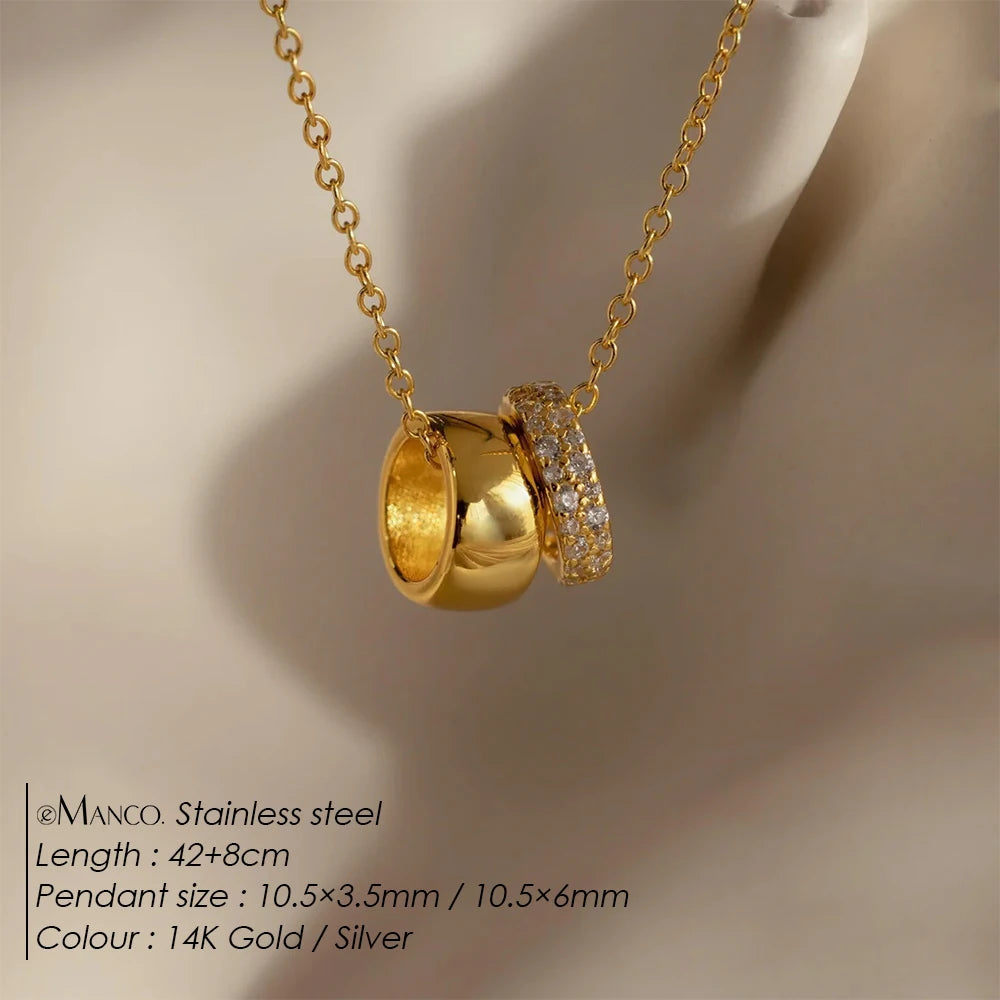 Stainless Steel Ring Pendant