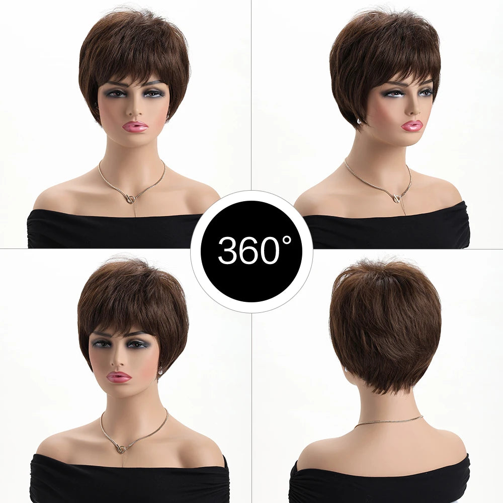 Natural Brown Wig